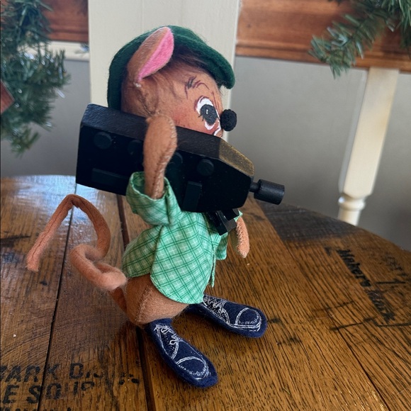 Adorable Vintage Camera Man Mouse 1991 Annalee - Picture 4 of 7